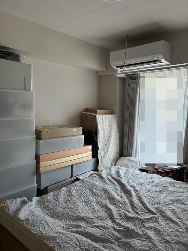 1施工前寝室収納